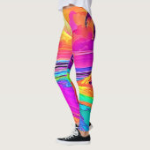 Rainbow Beach: Cartoon Fun Leggings (Links)