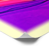 Rainbow Beach: Cartoon Fun Poster (Ecke)