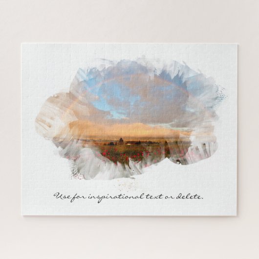 *~* Rainbow Beach Floral Ocean Künstlerisch AR11 J Puzzle (Horizontal)