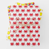 Rainbow Beachball Crab Sun Beach Seashore Holiday Geschenkpapier Set (Beispiel)