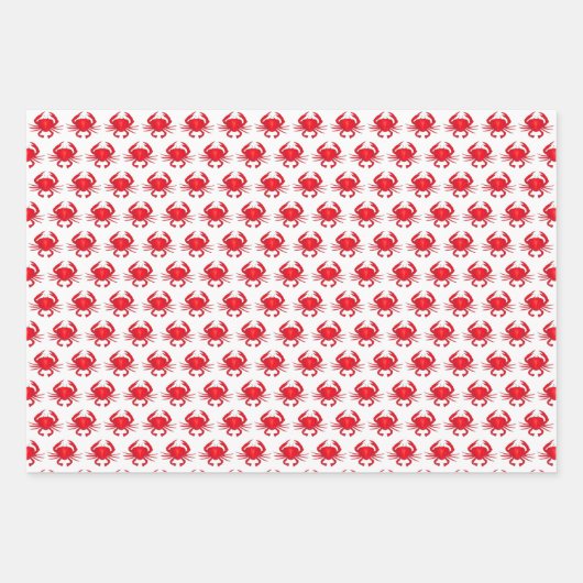 Rainbow Beachball Crab Sun Beach Seashore Holiday Geschenkpapier Set (Vorderseite)