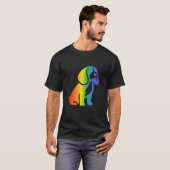 Rainbow Beagle Dog Lover T-Shirt (Vorne ganz)