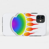 Rainbow Bear Paw Print Case-Mate iPhone Hülle (Rückseite (Horizontal))