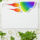 Rainbow Bear Paw Print Handtuch (Gefaltet)