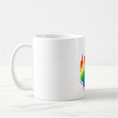 Rainbow Bear Paw Print Kaffeetasse (Links)