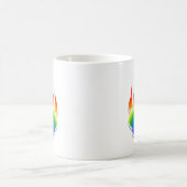 Rainbow Bear Paw Print Kaffeetasse (Mittel)