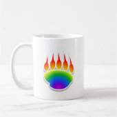 Rainbow Bear Paw Print Kaffeetasse (Links)