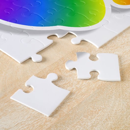 Rainbow Bear Paw Print Puzzle (Seite)