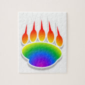Rainbow Bear Paw Print Puzzle (Vertikal)