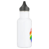 Rainbow Bear Paw Print Trinkflasche (Links)