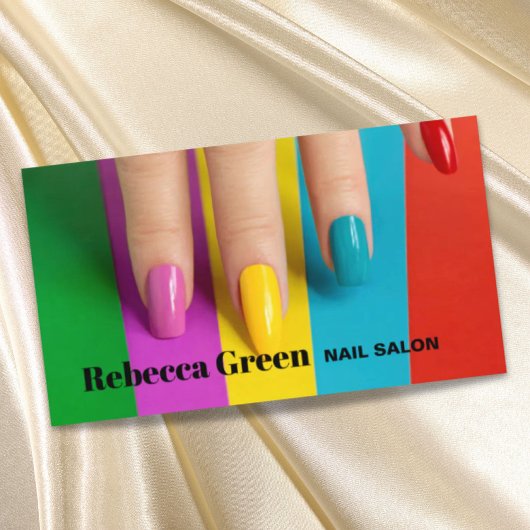Rainbow Beauty Make-up Manicage Nägel Nagelsalon Visitenkarte