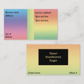 Rainbow Beauty Medium - Visitenkarte (Vorne/Hinten)