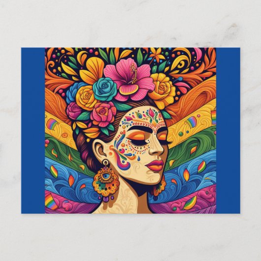 Rainbow Beauty Postkarte (Vorderseite)