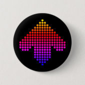Rainbow Bee Arrow Button (Vorderseite)