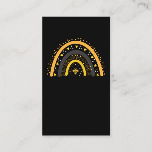 Rainbow Bee Honey Beekeeper Women Bee Lover Visitenkarte (Vorderseite)