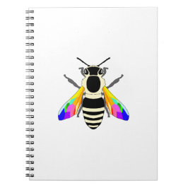 Rainbow Bee Lined Notizblock