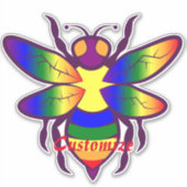 Rainbow Bee Thunder_Cove Aufkleber (Vorderseite)