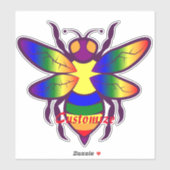 Rainbow Bee Thunder_Cove Aufkleber (Blatt)