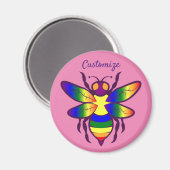 Rainbow Bee Thunder_Cove Magnet (Vorderseite/Rückseite)