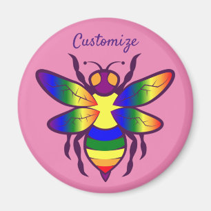 Rainbow Bee Thunder_Cove Magnet