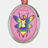 Rainbow Bee Thunder_Cove Ornament Aus Metall (Links)