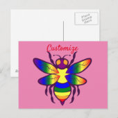 Rainbow Bee Thunder_Cove Postkarte (Vorne/Hinten)