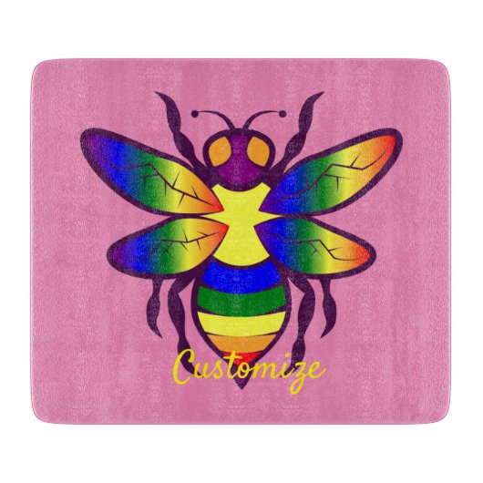 Rainbow Bee Thunder_Cove Schneidebrett (Vorderseite)
