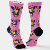 Rainbow Bee Thunder_Cove Socken (Gewinkelt)