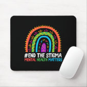 Rainbow beendet das Stigma Mental Health Problem A Mousepad (Mit Mouse)