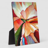 Rainbow Begonia Blume Aquarellkunst Fotoplatte (Seite)