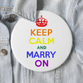 Rainbow Behielt Calm und heiraten weiter Button (Beispiel)