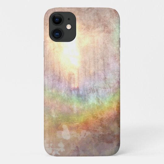 Rainbow Beige Abstract Design Case-Mate iPhone Hülle (Rückseite)
