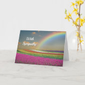 Rainbow Beileid Karte (Gelbe Blume)