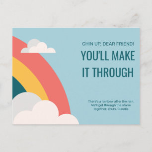 Rainbow Beileid Postkarte