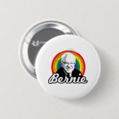 Rainbow Bernie - LGBT-Politik - Button (Vorne & Hinten)