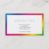Rainbow Berufliche Businesscards Visitenkarte (Rückseite)