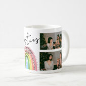 Rainbow Best Friends Forever Bestie Foto Collage Kaffeetasse (VorderseiteRechts)