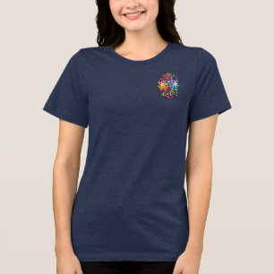 Rainbow Beste Katzenmutter überhaupt T-Shirt Tri-Blend Shirt