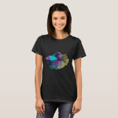 Rainbow Betta Fish 379 T-Shirt (Vorne ganz)