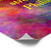 Rainbow Bible Vers Poster phil. 413 (Ecke)