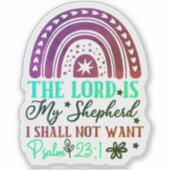 Rainbow Bible Verse Sticker (Vorderseite)
