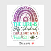 Rainbow Bible Verse Sticker (Blatt)