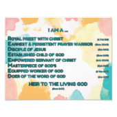 Rainbow Biblical Affirmation w_Scripture 3 Fotodruck (Vorne)