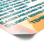 Rainbow Biblical Affirmations w_Scripture 4 Fotodruck (Ecke)