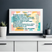 Rainbow Biblical Affirmations w_Scripture 4 Fotodruck