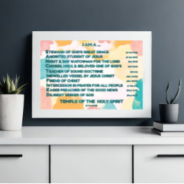 Rainbow Biblical Affirmations w_Scripture 4 Fotodruck