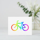 Rainbow Bicycle 4 Postkarte (Stehend Vorderseite)