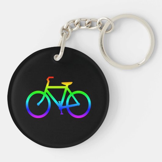 Rainbow Bicycle Schlüsselanhänger (Rückseite)