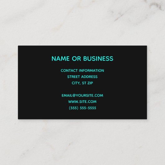 Rainbow Bicycle Visitenkarte (Rückseite)