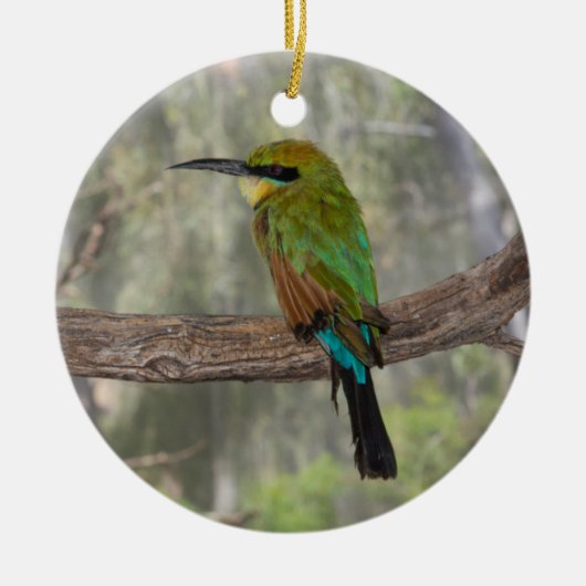 Rainbow-Bienenfresser, Australien Keramik Ornament (Vorne)